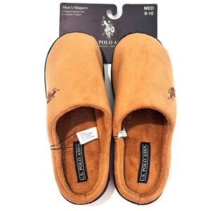 U.S. Polo Assn. Brown Slippers